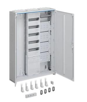 Hager ZB33NW1APZ2 Systemschrank, Multimedia 1-feldrig, universZ, 1100x800x205mm, SKII, IP44, Verteilerfeld-5-reihig APZ